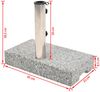 vidaXL Sonnenschirmständer Granit Rechteckig 25 kg 43725 Bild 2
