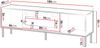TV-Lowboard Toderko 180 EF mit Kamin (Farbe: Beige) Bild 5