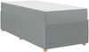 vidaXL Bettrahmen mit Matratze Hellgrau 90 x 200 cm Stoff 3398340 Bild 4