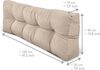 Beautissu Palettenkissen Sitzkissen Style Natur, 120 x 80 x 15 cm Bild 2