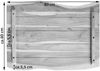 Tischplatte Baumkante Akazie Natur 80 x 60 cm CURT 76574628 Bild 2