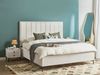 Schlafzimmer Set SEZANNE 180 x 200 cm Bouclé Cremeweiß Bild 3