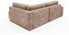 Ecksofa mit Schlaffunktion NATALIA XL in Stoff Tilia Beige Ottomane Rechts Bild 3