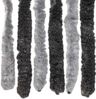 vidaXL Fliegenvorhang Grau und Schwarz 90x220 cm Chenille 377328 Bild 5