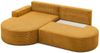 Ecksofa Schlafsofa Sofa VENEDIG Stoff Poso Honiggelb Ottomane Links Bild 4