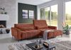 Wohnlandschaft >Wolve< Kopfteilverstellung, 2 Kissen, Cord rost - 277x108x179cm (BxHxT) Bild 3