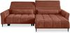 Wohnlandschaft >Wolve< Kopfteilverstellung, 2 Kissen, Cord rost - 277x108x179cm (BxHxT) Bild 2