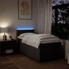 vidaXL Boxspringbett mit Matratze Dunkelbraun 100x200 cm Stoff 3288109 Bild 5