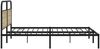 vidaXL Metallbett ohne Matratze Sonoma-Eiche 180x200 cm 3318643 Bild 5
