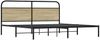 vidaXL Metallbett ohne Matratze Sonoma-Eiche 180x200 cm 3318643 Bild 3