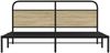 vidaXL Metallbett ohne Matratze Sonoma-Eiche 180x200 cm 3318643 Bild 4