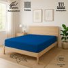 EXKLUSIV HEIMTEXTIL Frottee Spannbettlaken Premium 120 x 200 cm Royalblau 80% Baumwolle 20% Polyester Öko - Tex Zertifiziert Bed-Sheet Bettlaken Spannbetttuch Bild 2