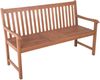 Gartenbank TURIN hochklappbarer Tisch - 142cm Breit, Eukalyptus, Natur, 65x142x89cm | Terrassenbank Wetterfest Sitzbank Outdoor Bank Bild 2