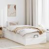 vidaXL Ottoman-Bett mit Matratze Weiß 100x200 cm Kunstleder 3311022 Bild 3