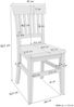 Klassischer weißer Holzstuhl aus massiver Kiefer V-90.71-27W Doppelpack Bild 3