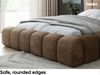 MEBLINI Polsterbett 200x200 mit Lattenrost und Matratze - Hellbraun Boucle/H3 Matratze - SOFINA - Bubble Bett - Cloud - Marshmallow Bed - Kopfteil Bett mit Stauraum - Betten Bild 5