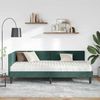 vidaXL Eckbettgestell mit Matratze Sonstiges 2 pcs Grün Samt 3393760 Bild 3
