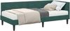 vidaXL Eckbettgestell mit Matratze Sonstiges 2 pcs Grün Samt 3393760 Bild 2