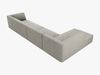 Micadoni Ecksofa Ruby 5-Sitzer Links Kord Scala Hellgrau Bild 5