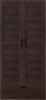 Kleiderschrank Finning 176x80x52 cm 4 Fächer Walnuss, dunkel [en. casa] Bild 4