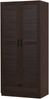 Kleiderschrank Finning 176x80x52 cm 4 Fächer Walnuss, dunkel [en. casa] Bild 2