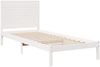 vidaXL Massivholzbett Extra Lang ohne Matratze Weiß 90x210 cm 3309296 Bild 3