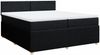 vidaXL Boxspringbett mit Matratze Schwarz 200x200 cm Stoff 3287558 Bild 2