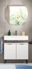 Badmöbel Set 2-teilig Roove in weiß 70 x 193 cm Bild 2