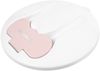 Kikkaboo Kinder 4in1 Schüssel-Set Löffel Gabel Teller 700ml Mikrowellen geeignet pink Bild 2