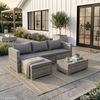 SVITA Loungeset QUEENS, (Set, 5-tlg, Garten-Lounge), verschiedene Stellmöglichkeiten, breite Armlehnen, inkl. Tisch Bild 3