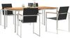 vidaXL Garten Essgruppe 5 pcs Massives Teakholz und Edelstahl 3334833 Bild 3