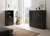 Kommode >DARK 2< in schwarz - 99,1x101,2x31,5cm (BxHxT) Bild 5