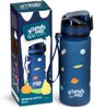 Klarstein Trinkflasche 0,5L, Sport Trinkflasche zum Wandern, Schule & Fitnessstudio, Geschmacksneutrale Wasserflasche Auslaufsicher, Trinkflasche mit Fruchteinsatz, Trinkflasche BPA-Frei, Petrol Bild 4