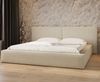 MOEBLO Polsterbett aus Bouclé Bett 06 (Bezug: Boucle, Doppelbett mit Kopfstütze, Rahmenbettgestell, mit Bettkasten und Lattenrost), gepolstertes Kopfteil Bild 2