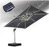 PURPLE LEAF Sonnenschirm Quadratischer Außenbereich Ampelschirm, Gartenschirm mit Solar LED, LxB: 270,00x270,00 cm, 360°Rotation, Sonnenschutz UV50+, für Garten, Terrasse, Pool Bild 4