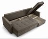 AX LIVING Ecksofa ELIF Braun mit Schlaffunktion L-Form, Sofa mit Bettkasten - Moderne Ecksofa, Wohnzimmer Ecksofa - Eckcouch Braun - Rechts Bild 3