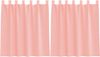 vidaXL Voile Vorhänge mit Stangentaschen 2 Stk. Rosa 4102196 Bild 2