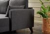 Ecksofa, 'Bella', 85 x 81 x 275, Anthrazit Bild 4
