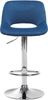 Barhocker 2er Set JAKSON - Blau, Samt, Chrom Barhocker mit Lehne Barstuhl Tresenhocker Tresenstuhl Kneipenhocker Kneipenstuhl Bild 5