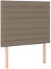 vidaXL Boxspringbett mit Matratze Taupe 90x200 cm Stoff 3136649 Bild 5