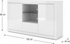 Kommode 150 cm BELLO BIANCO VI weiß matt / glänzend Bild 4