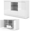 Kommode 150 cm BELLO BIANCO VI weiß matt / glänzend Bild 3