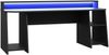 Gamingtisch >TEZAUR< LED-Wechselbeleuchtung, Fächer, schwarz matt - 200x91,1x72cm (B/H/T) Bild 3