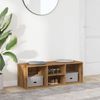 vidaXL Schuhbank Artisan-Eiche 105x35x35 cm Holzwerkstoff 856411 Bild 3
