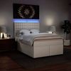 vidaXL Boxspringbett mit Matratze Weiß 140x200 cm Kunstleder 3293025 Bild 5