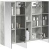 vidaXL Badezimmerspiegelschrank mit Tür Beton Grau 73,5 x 15,5 x 70 cm 889258 Bild 3