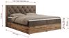 Boxspringbett, Schlafzimmerbett, Bettkasten - VENETO - 140 x 200 cm - Braun Velvet - H3 Bild 5