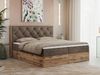 Boxspringbett, Schlafzimmerbett, Bettkasten - VENETO - 140 x 200 cm - Braun Velvet - H3 Bild 1