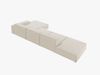 Micadoni Ecksofa Jodie 5-Sitzer Rechts Samt Bluvel Dunkelbeige Bild 4