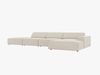 Micadoni Ecksofa Jodie 5-Sitzer Rechts Samt Bluvel Dunkelbeige Bild 3